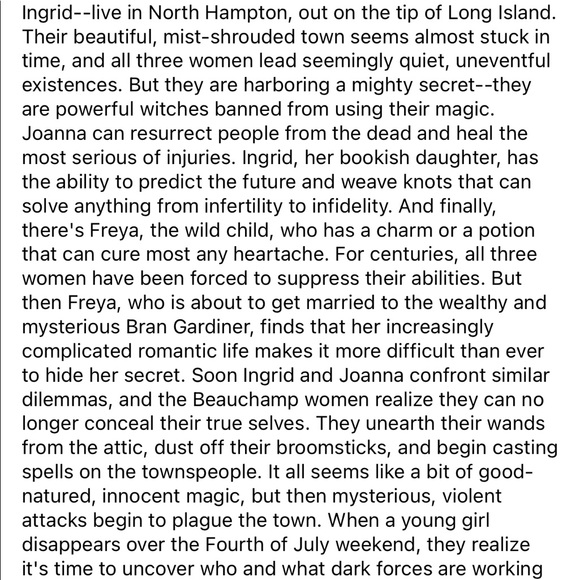 Witches of East End Hardcover By de la Cruz, Melissa Paranormal Fiction Romance - Picture 6 of 11